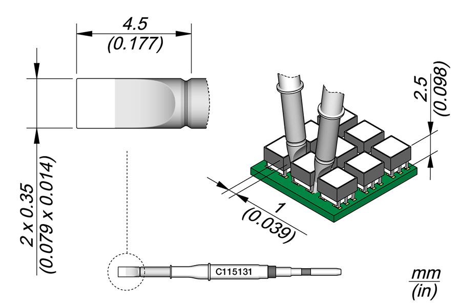 C115131 - Blade Cartridge 2 x 0.35